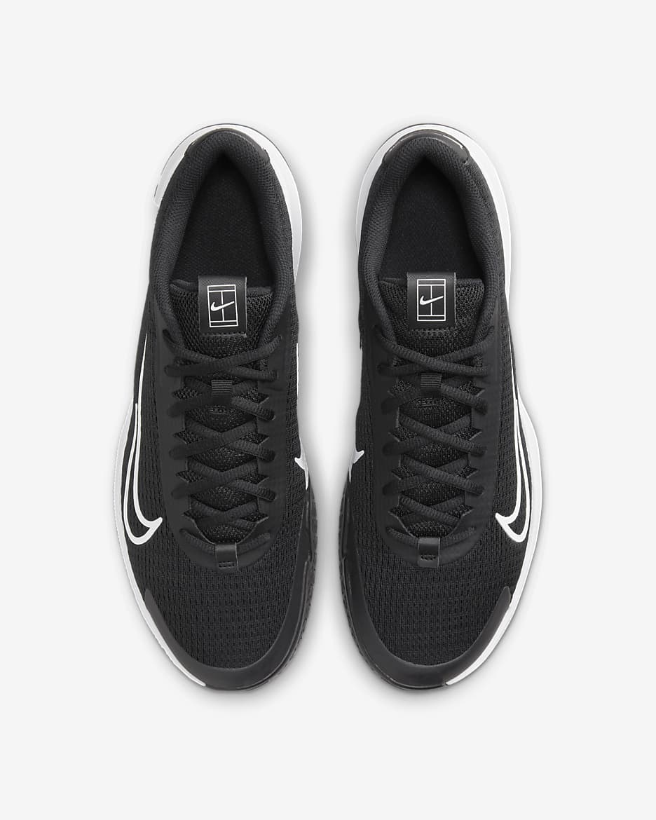 Nike men's court lite black tennis shoes hotsell